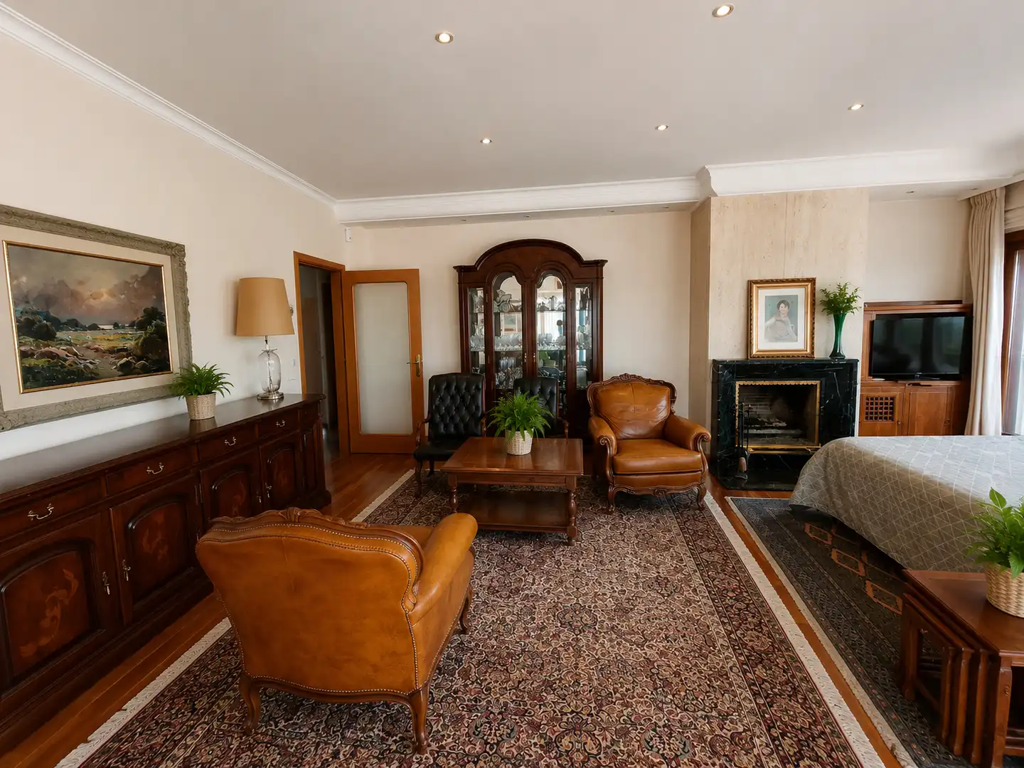 Sala d'estar de Casa o xalet de lloguer en Girona amb Aire condicionat, Calefacció i Jardí privat