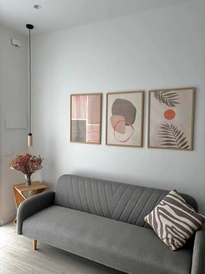 Living room of Flat for rent in Leganés  with Air Conditioner, Furnished and Internet