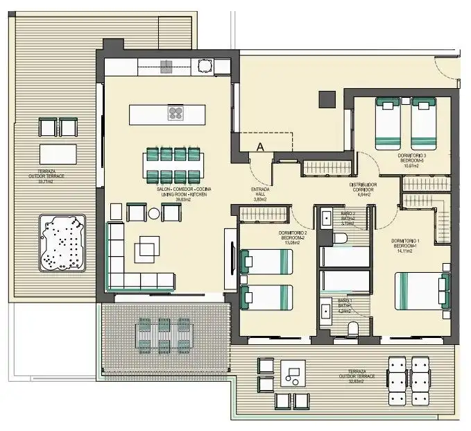Apartment mit Pool zum Verkauf in Bahía de Casares, imagen 18
