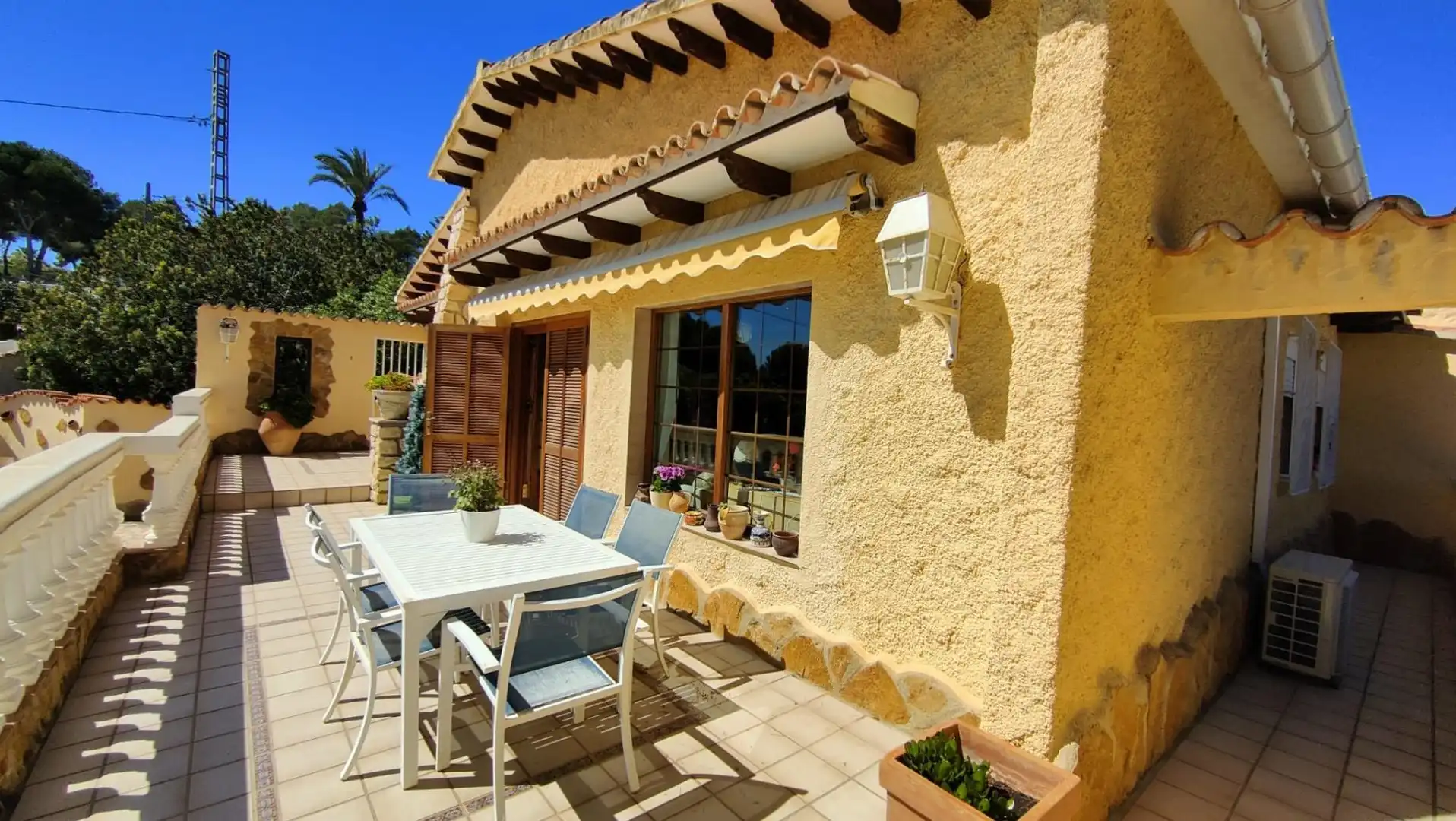 Terraza de Casa o chalet en venta en Moraira con Aire acondicionado, Jardín privado y Terraza