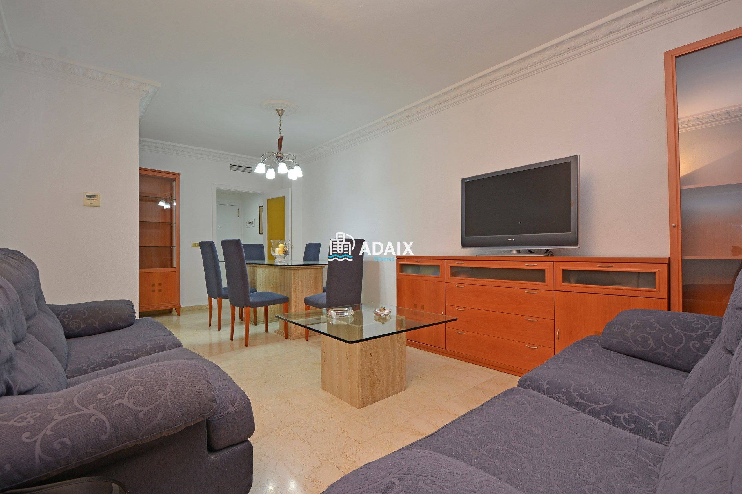 Sala de estar de Piso de alquiler en Cáceres Capital con Aire acondicionado, Calefacción y Terraza