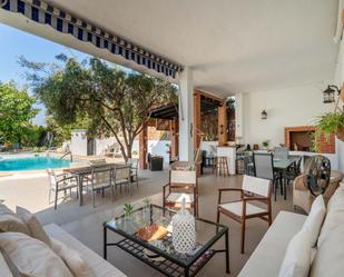 Terrasse von Einfamilien-Reihenhaus zum verkauf in  Almería Capital mit Klimaanlage, Terrasse und Schwimmbad