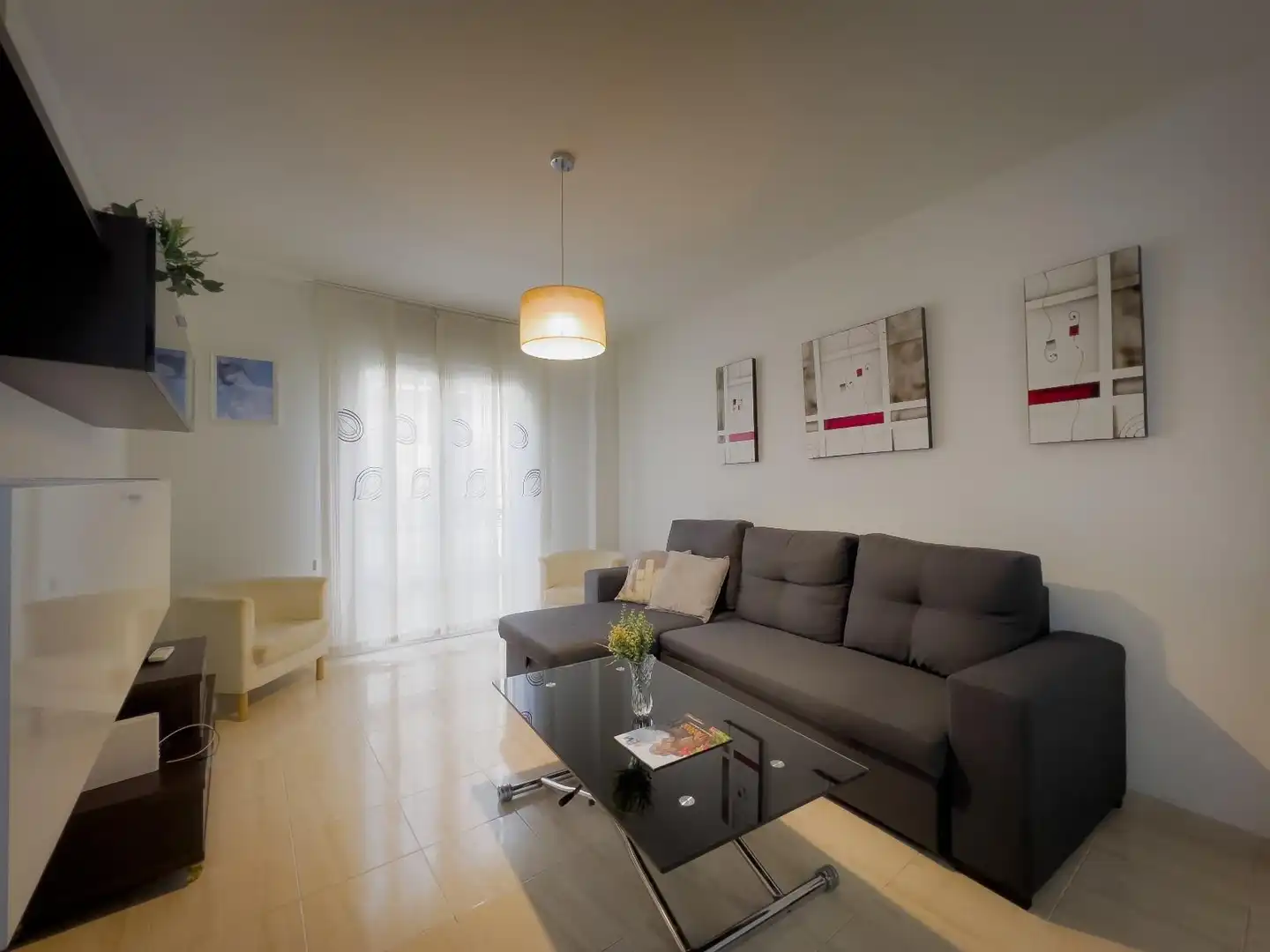 Sala de estar de Piso de alquiler en Málaga con Aire acondicionado y Amueblado