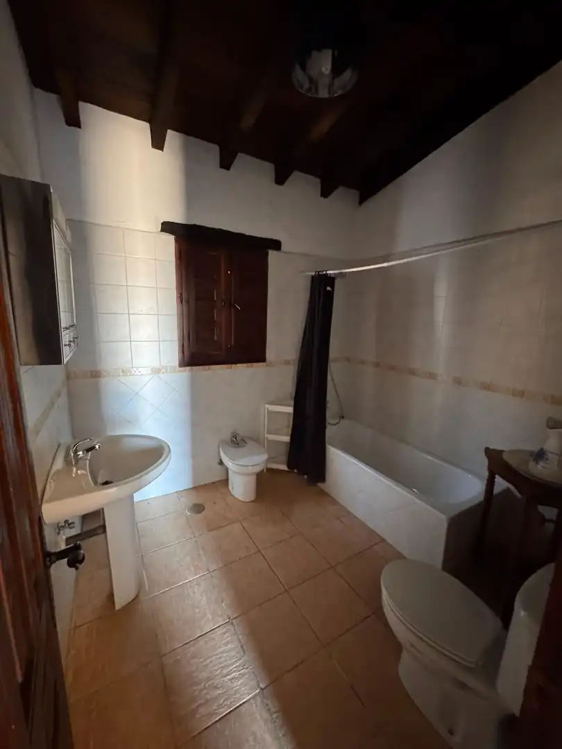 Badezimmer von Haus oder Chalet zur Miete in Almáchar mit Privatgarten, Möbliert und Waschmaschine