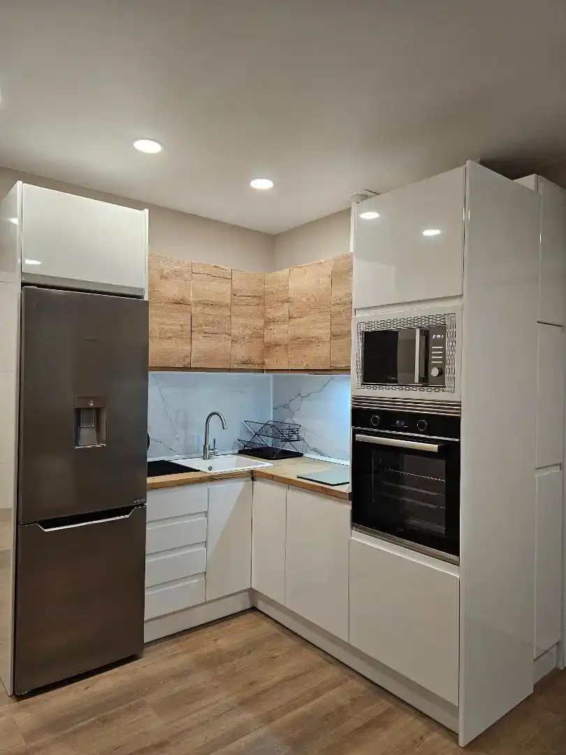 Kitchen of Flat for rent in Elda  with Air Conditioner, Parquet flooring and Furnished
