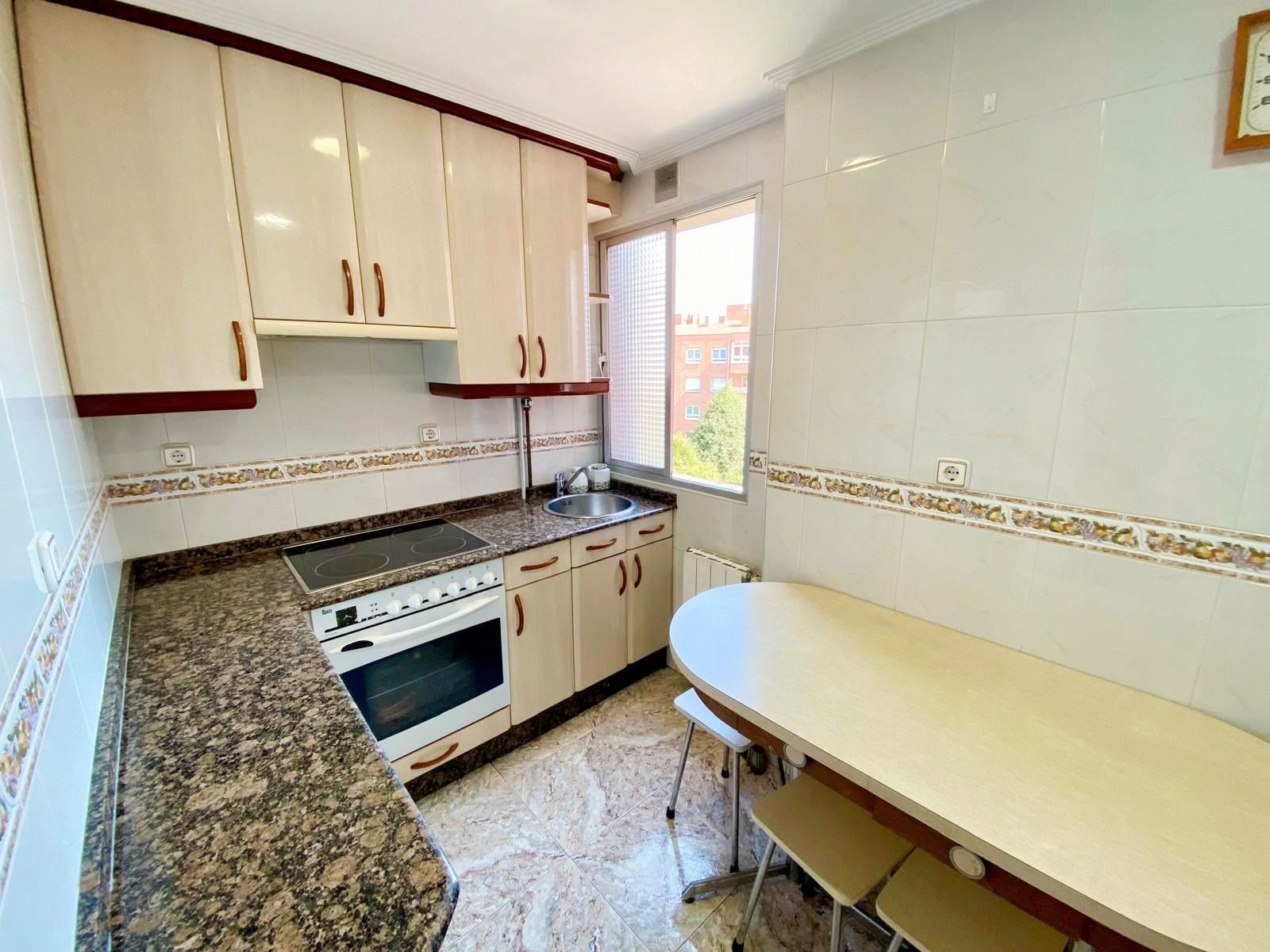 Kitchen of Flat for sale in Gijón   with Heating, Storage room and Furnished