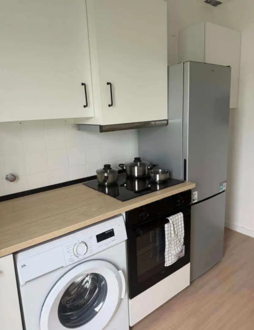 Kitchen of Flat for sale in Cuarte de Huerva  with Furnished
