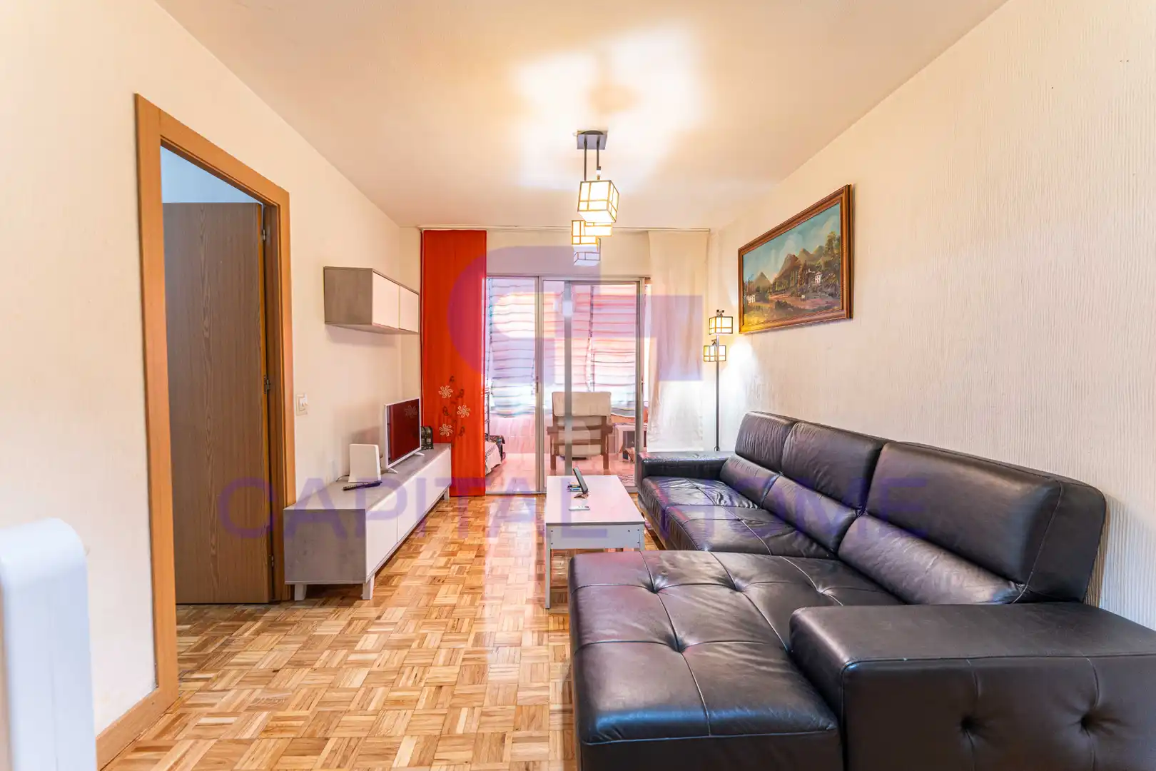 Sala d'estar de Pis en venda en Móstoles amb Calefacció, Parquet i Terrassa