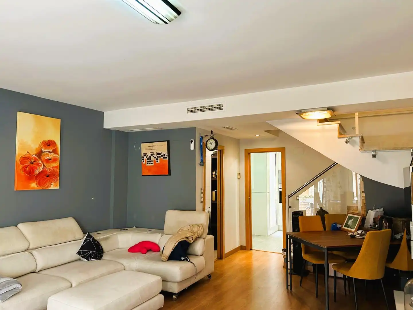 Sala de estar de Casa adosada en venta en Bonrepòs i Mirambell con Amueblado