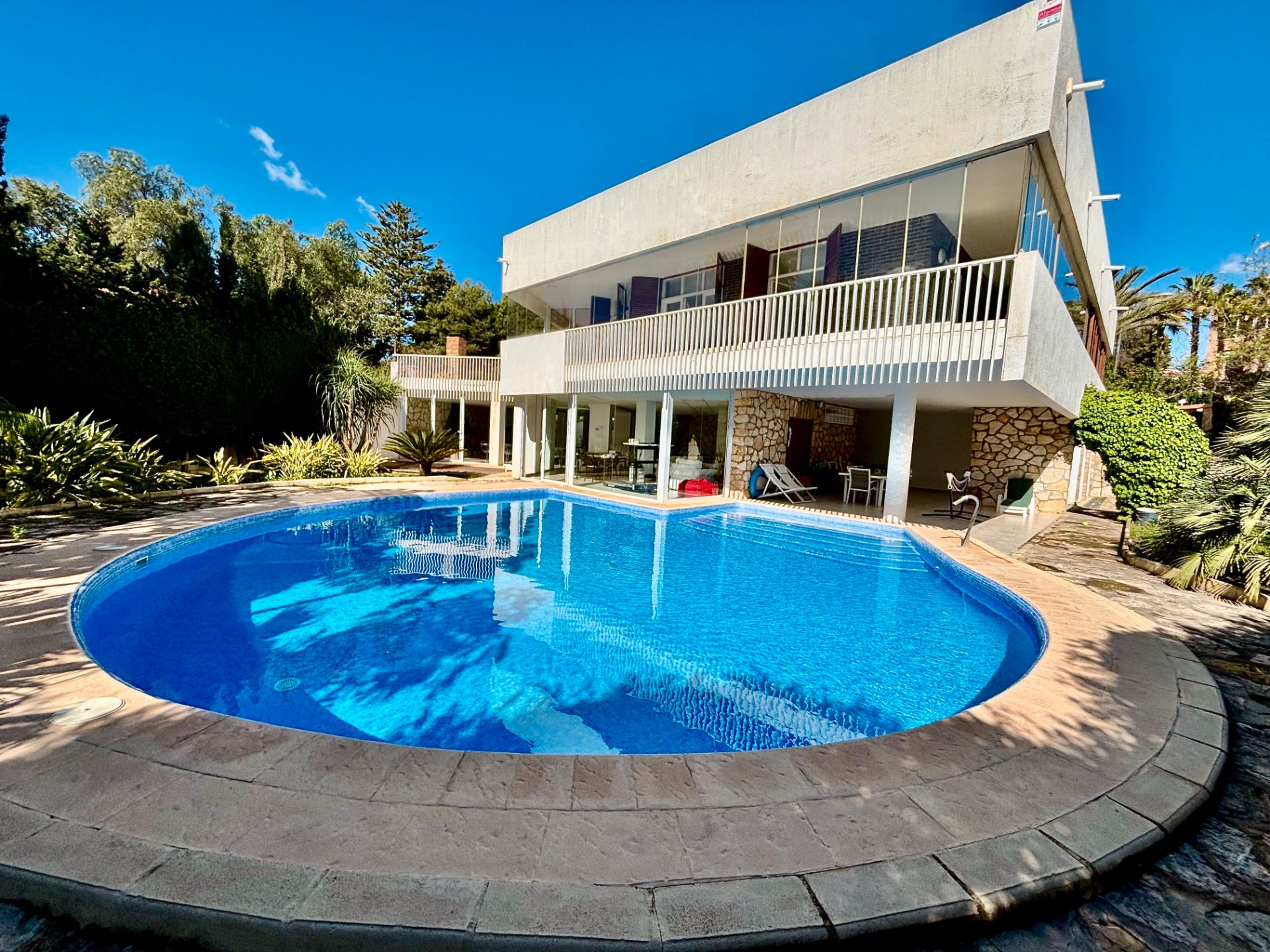 Swimming pool of House or chalet for sale in Alicante / Alacant  with Private garden, Terrace and Storage room