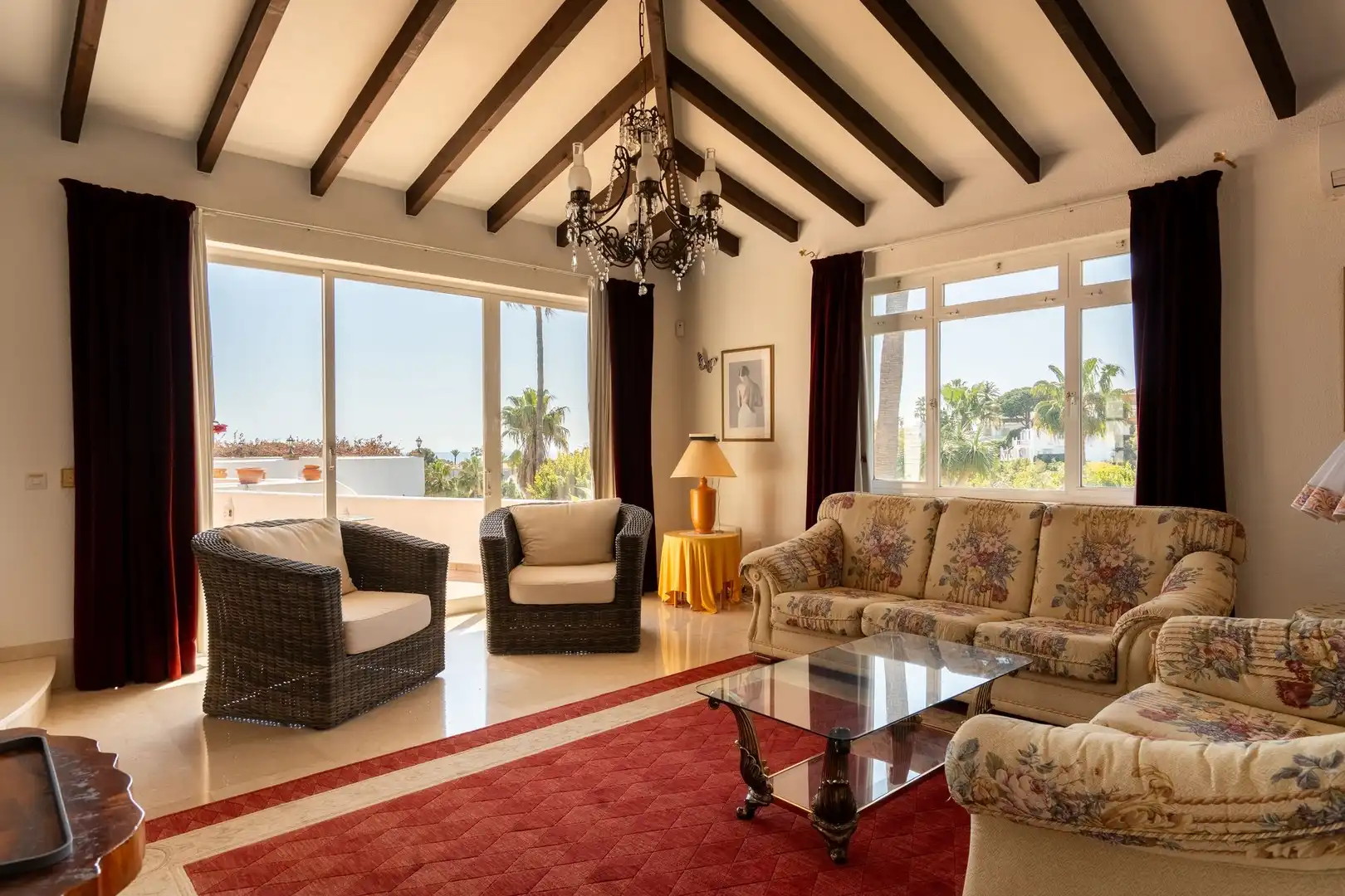 Wohnzimmer von Haus oder Chalet zum Verkauf in Mijas mit Terrasse