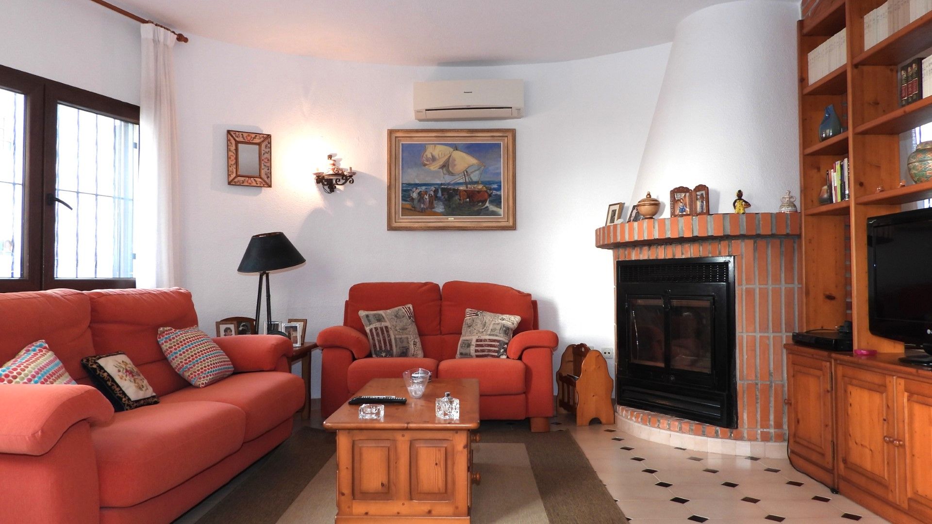 Sala d'estar de Apartament en venda en La Manga del Mar Menor amb Aire condicionat, Calefacció i Jardí privat