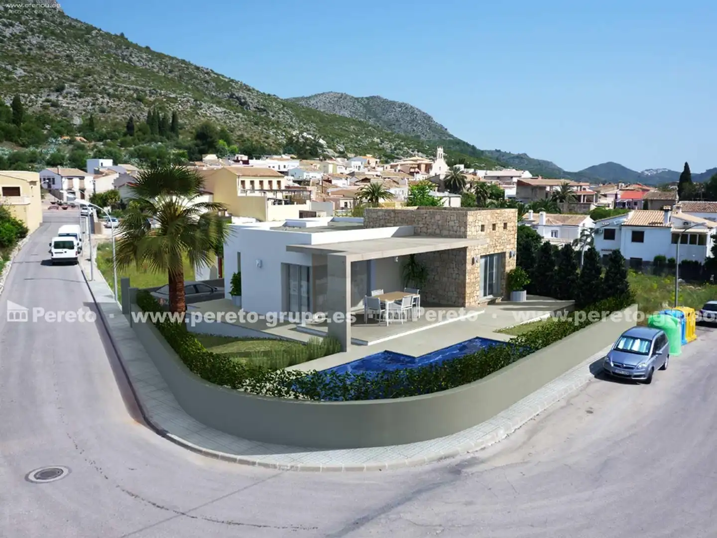 Vista exterior de Casa o xalet en venda en Tormos amb Terrassa