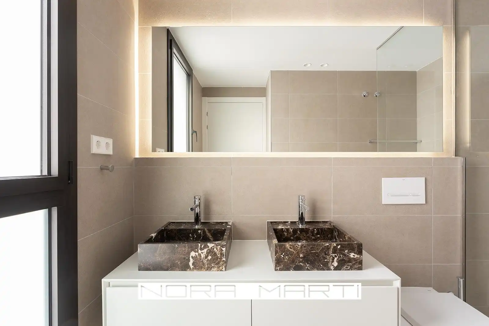 Baño de Casa o chalet de alquiler en Barcelona con Calefacción, Parquet y Terraza