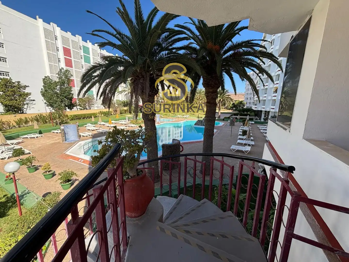 Piscina de Apartamento de alquiler en San Bartolomé de Tirajana con Terraza, Piscina y Piscina comunitaria