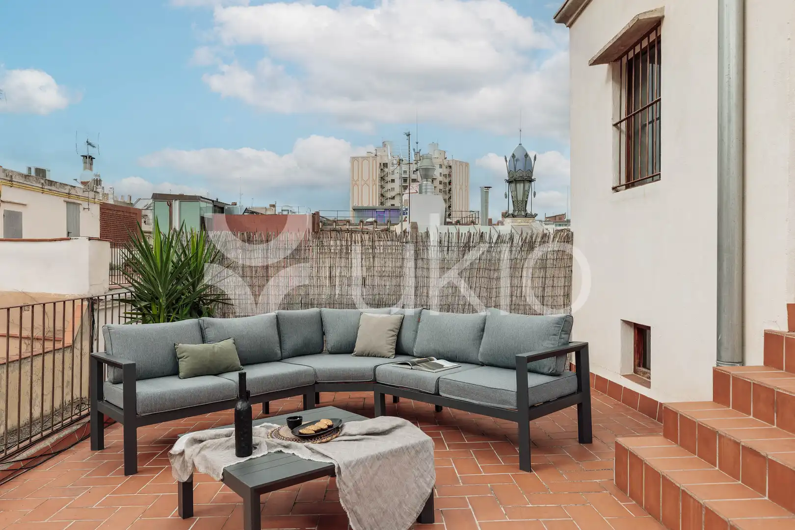 Terraza de Apartamento de alquiler en Barcelona con Aire acondicionado, Calefacción y Terraza