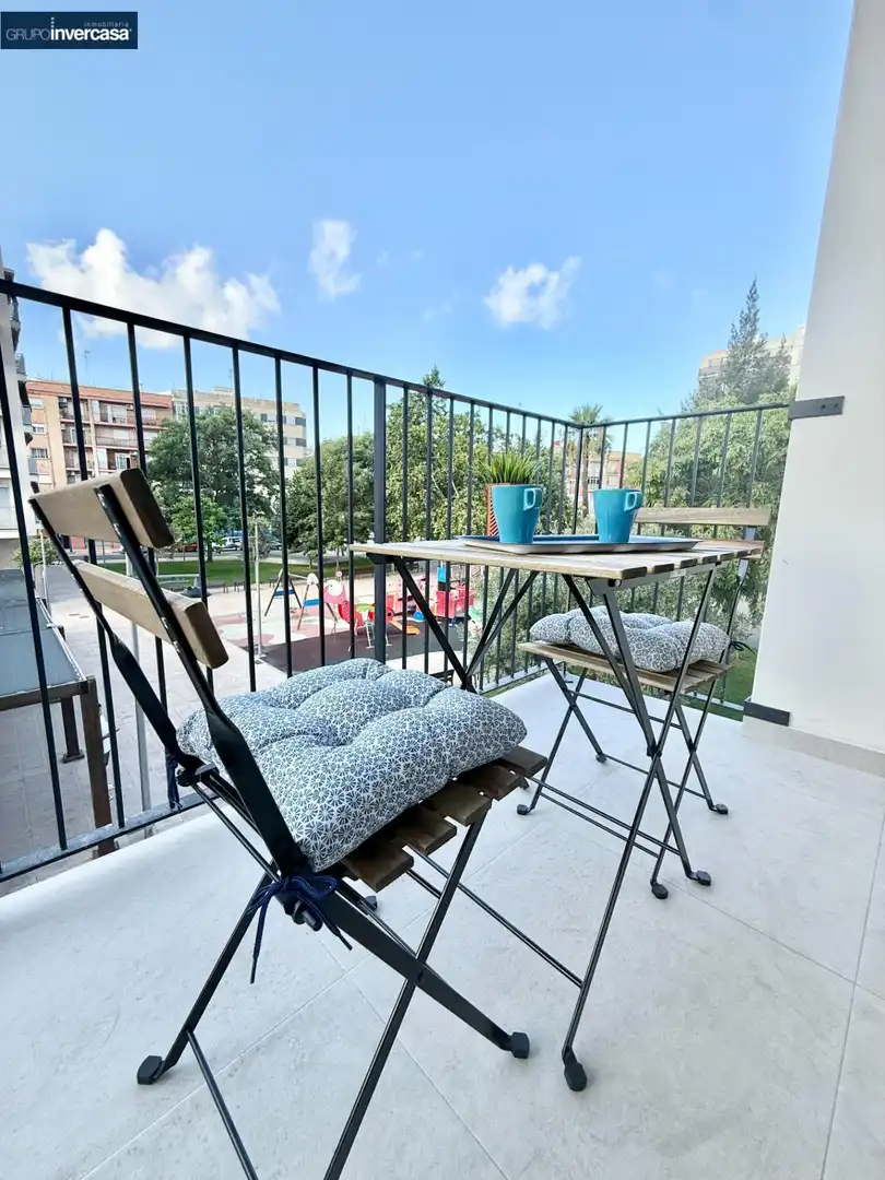 Terrasse von Wohnung zur Miete in Quart de Poblet mit Klimaanlage, Abstellraum und Möbliert