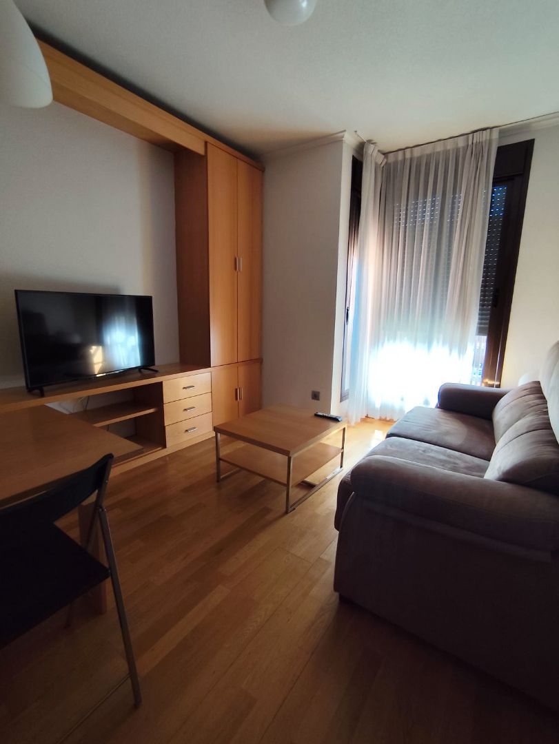 Living room of Apartment to rent in  Madrid Capital  with Air Conditioner, Heating and Parquet flooring
