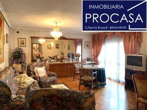 Living room of Flat for sale in Benavente  with Furnished