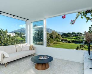 Living room of Apartment for sale in Marbella  with Air Conditioner, Terrace and Swimming Pool