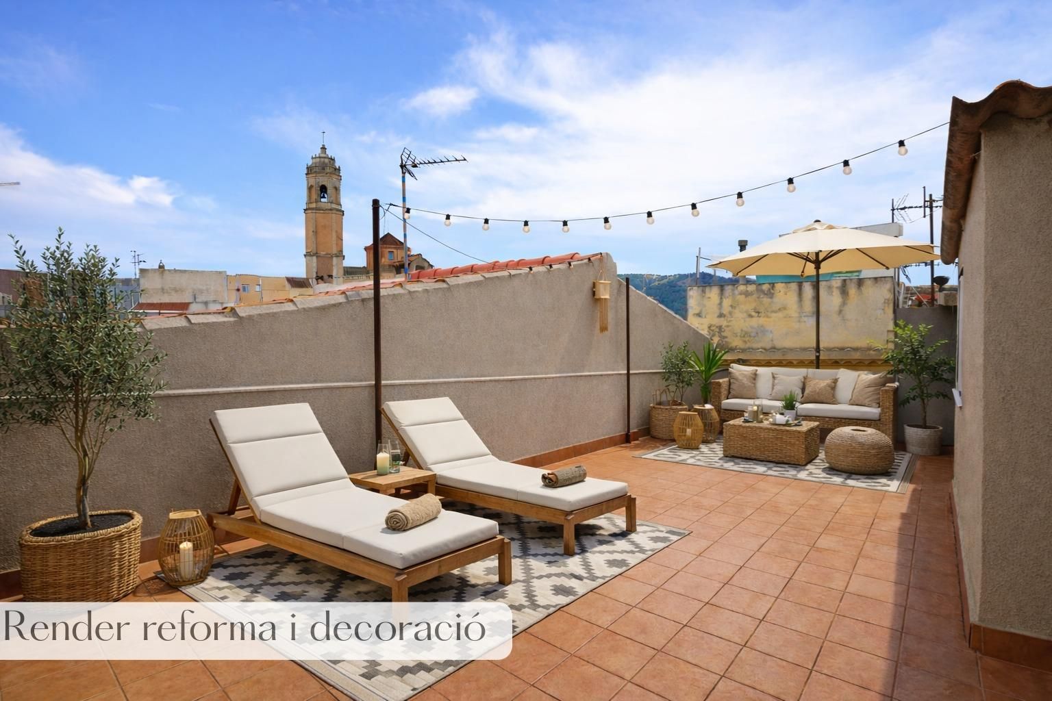 Terraza de Casa adosada en venta en Les Borges del Camp con Terraza y Trastero