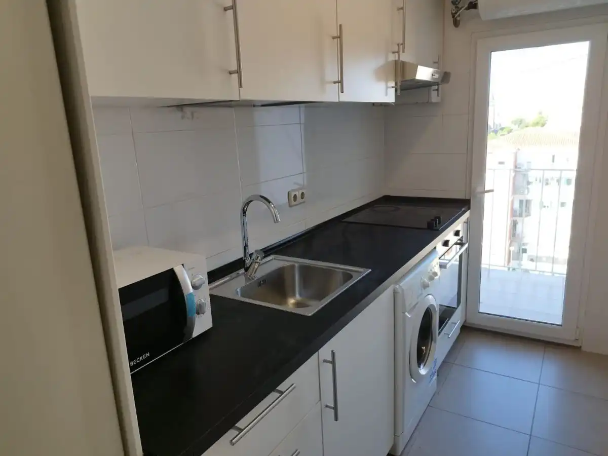 Küche von Wohnung zur untervermieten in Madrid mit Heizung, Terrasse und Möbliert
