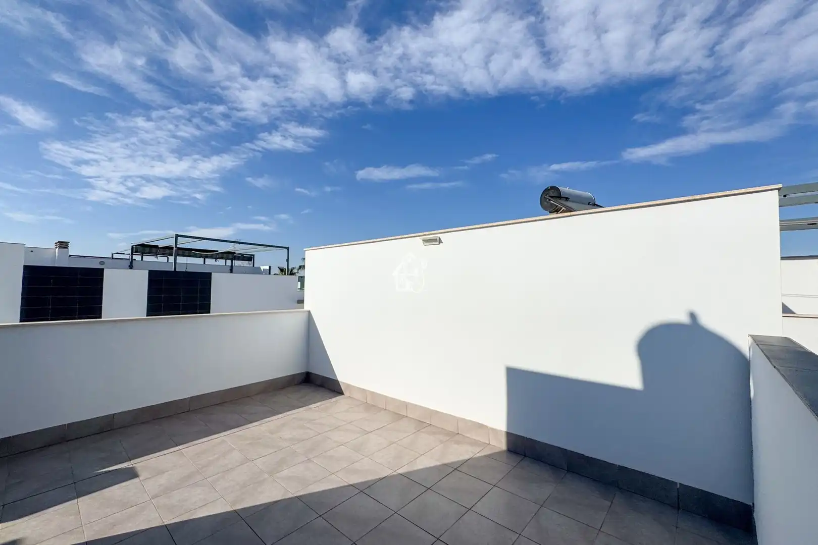 Terraza de Casa adosada de alquiler en Pilar de la Horadada con Aire acondicionado, Jardín privado y Terraza