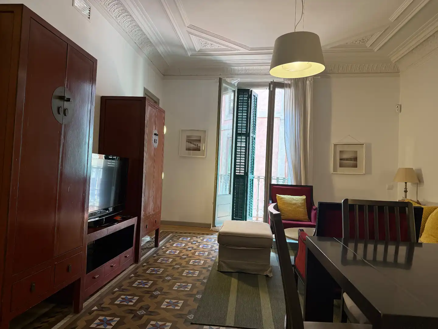 Sala de estar de Piso en venta en Barcelona con Aire acondicionado, Calefacción y Parquet