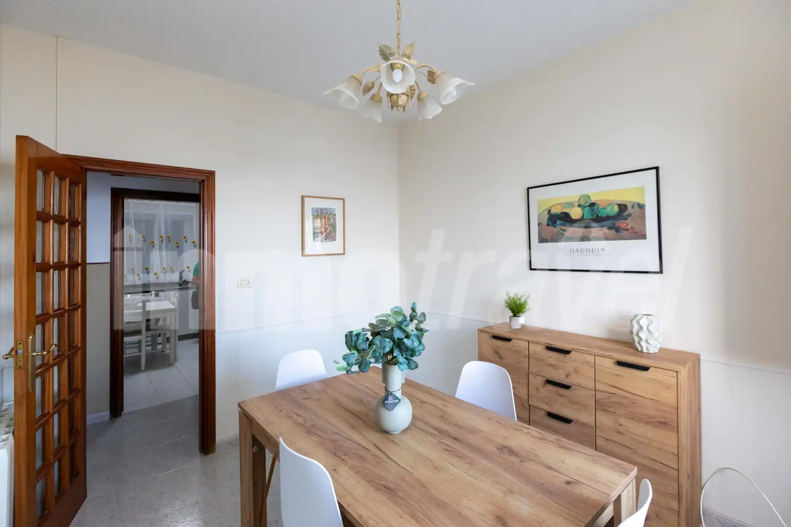 Dining room of Flat for rent in Sanxenxo  with Furnished, Oven and Washing machine