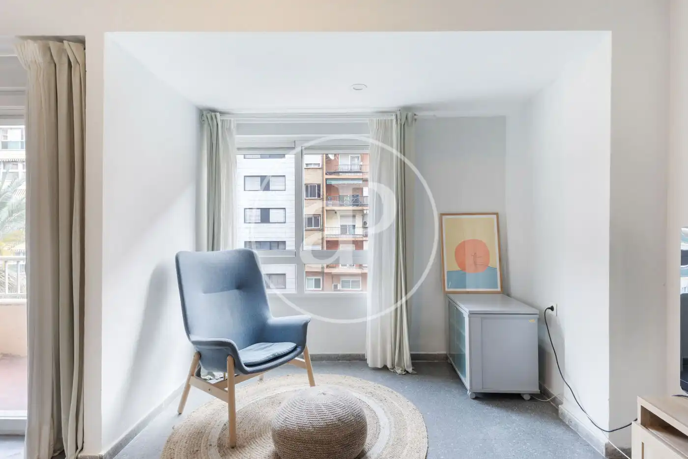 Sala de estar de Piso de alquiler en Valencia con Aire acondicionado, Calefacción y Terraza