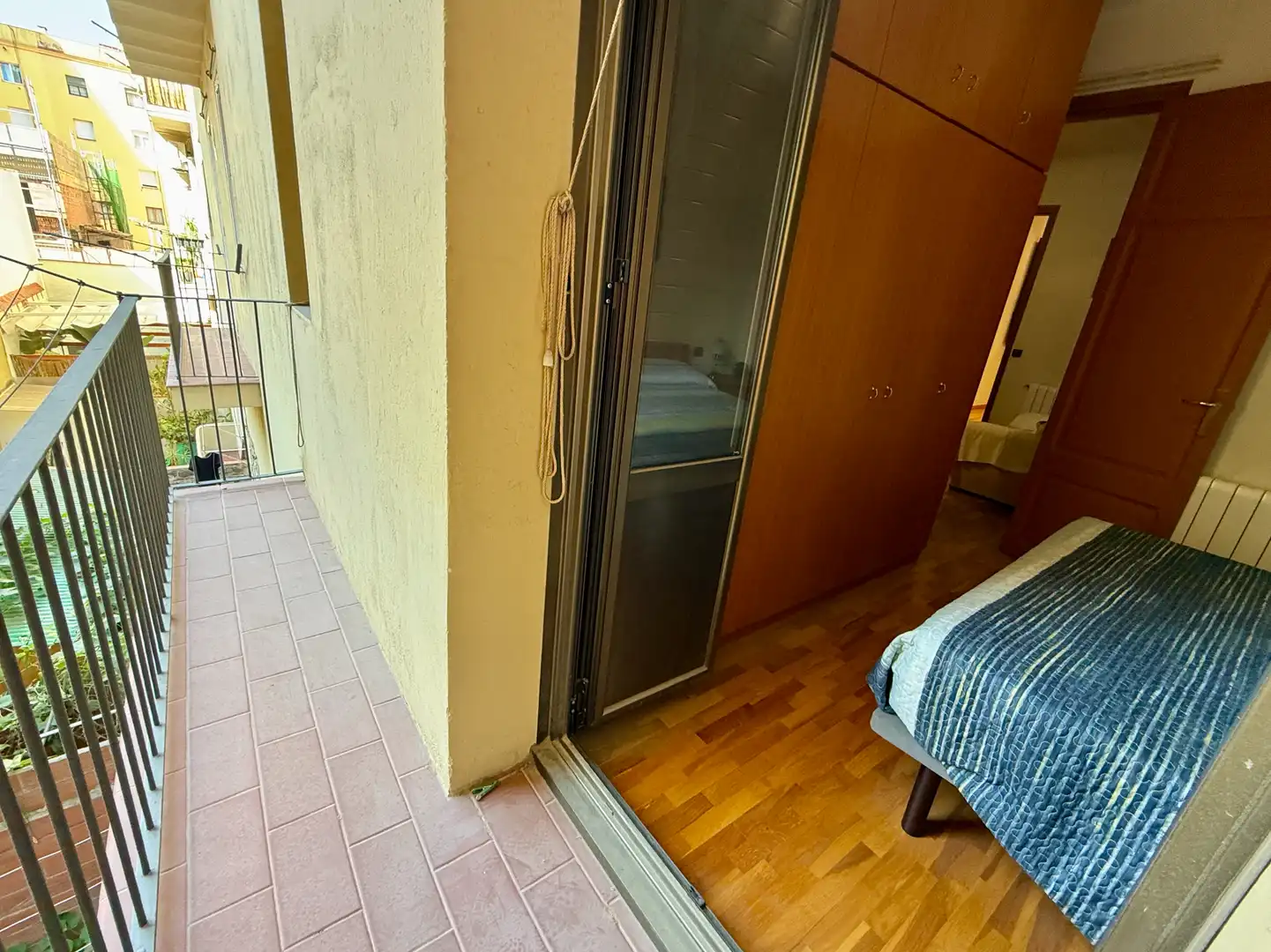 Balcony of Flat for sale in Barcelona  with Heating, Parquet flooring and Furnished