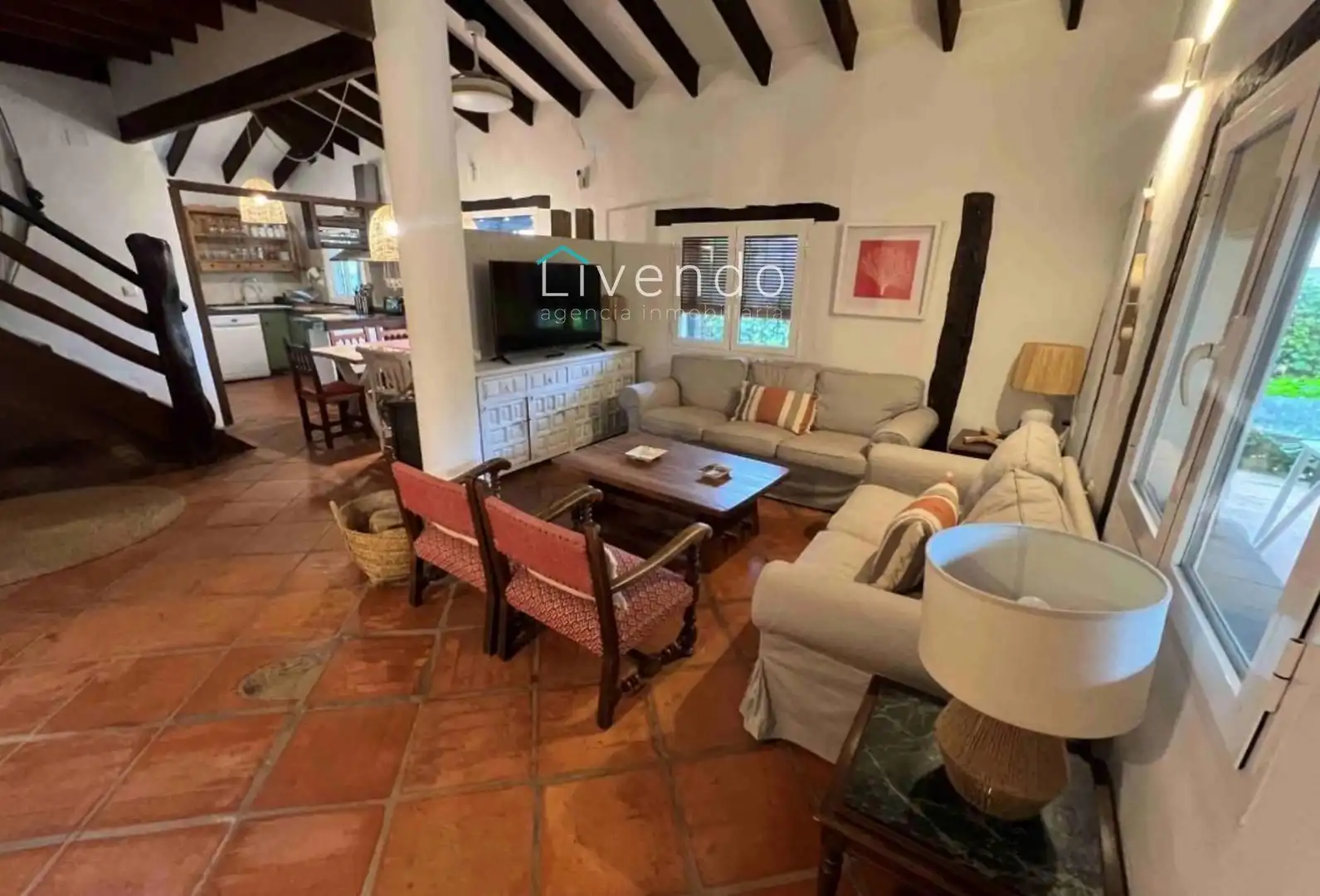 Sala d'estar de Casa o xalet en venda en Vejer de la Frontera amb Aire condicionat i Moblat