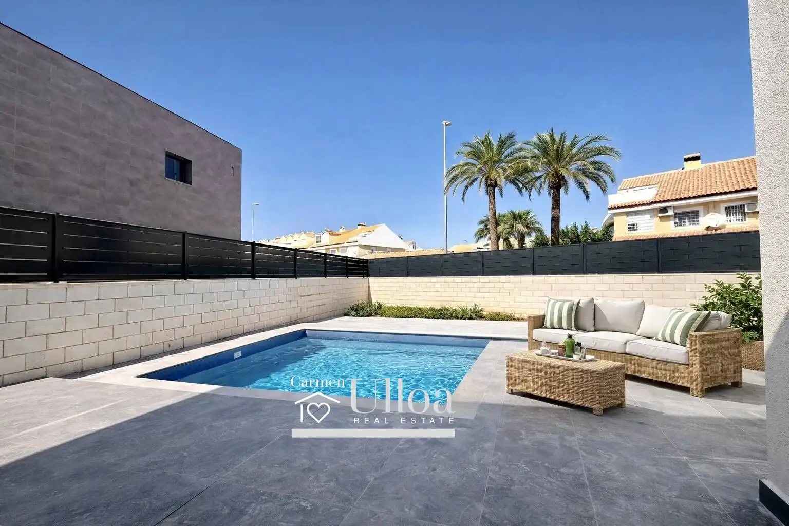 Piscina de Casa o chalet en venta en Sant Joan d'Alacant con Aire acondicionado, Jardín privado y Terraza