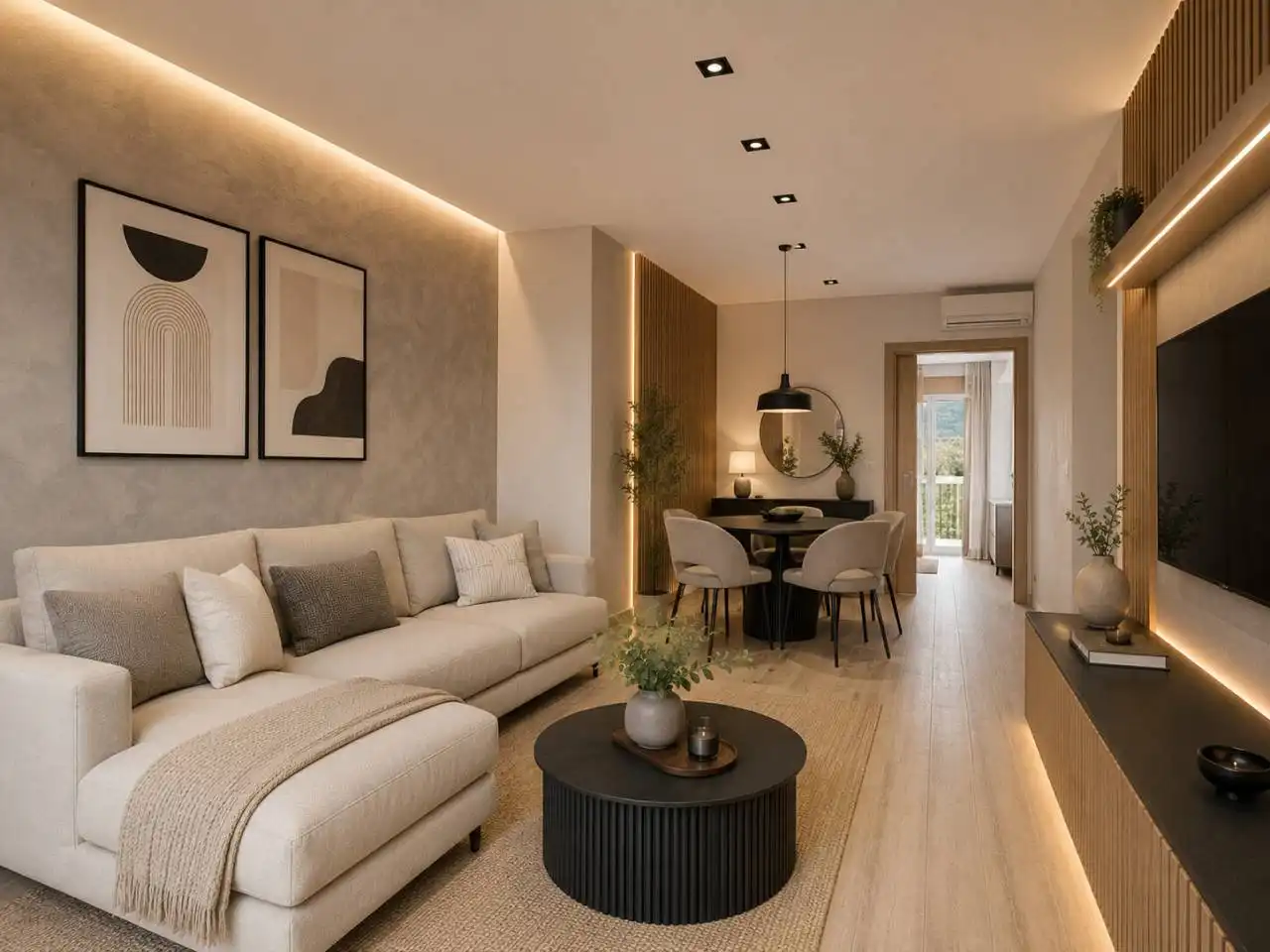 Sala de estar de Piso en venta en Castellar del Vallès con Aire acondicionado, Calefacción y Terraza