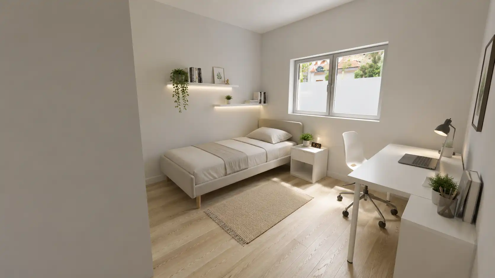 Dormitori de Casa o xalet en venda en Figueres amb Jardí privat, Moblat i Forn