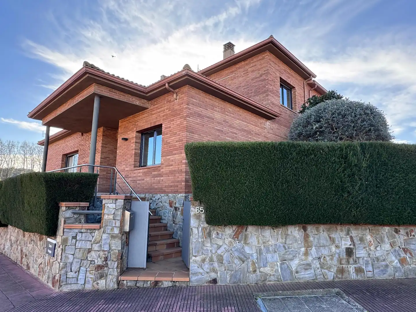 Vista exterior de Casa adosada en venta en Santa Maria de Palautordera con Aire acondicionado, Calefacción y Terraza