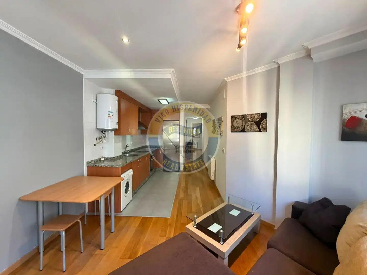 Sala de estar de Apartamento de alquiler en Vigo  con Calefacción y Amueblado