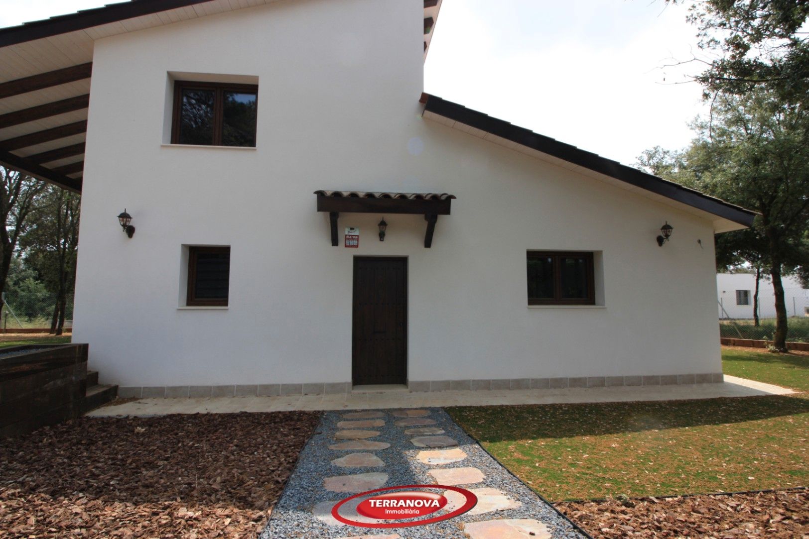 Exterior view of House or chalet for sale in L'Ametlla del Vallès  with Air Conditioner, Heating and Private garden