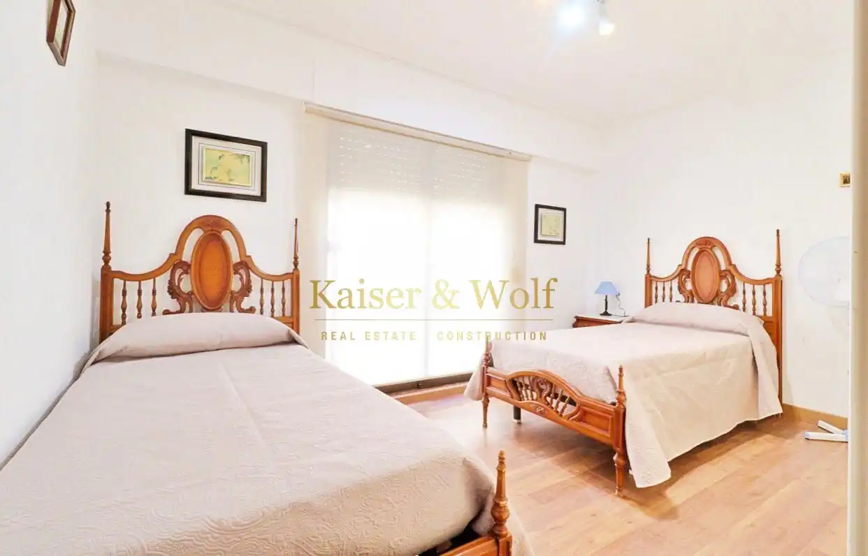 Bedroom of Flat for rent in Santa Pola  with Air Conditioner, Terrace and Furnished