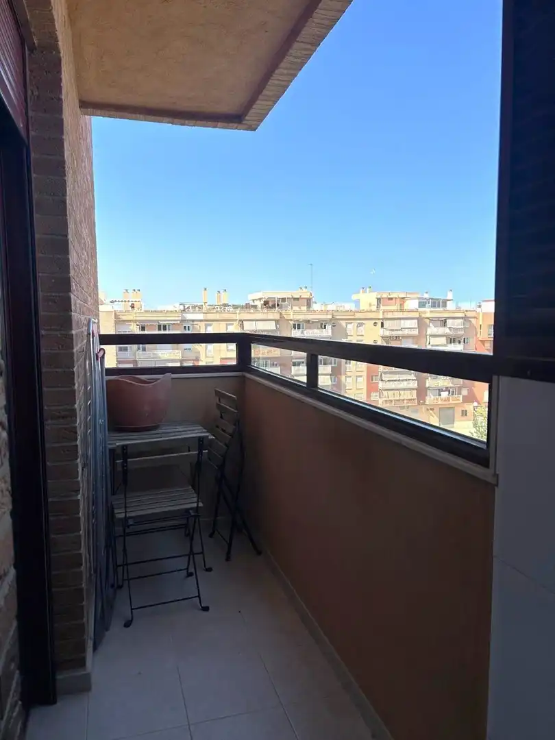 Balcony of Flat for rent in Valencia  with Air Conditioner, Storage room and Furnished