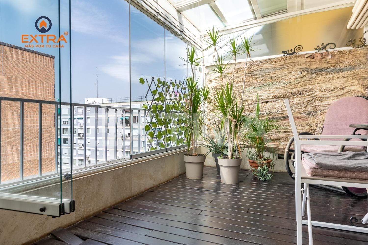Terraza de Ático en venta en  Madrid Capital con Aire acondicionado, Calefacción y Trastero