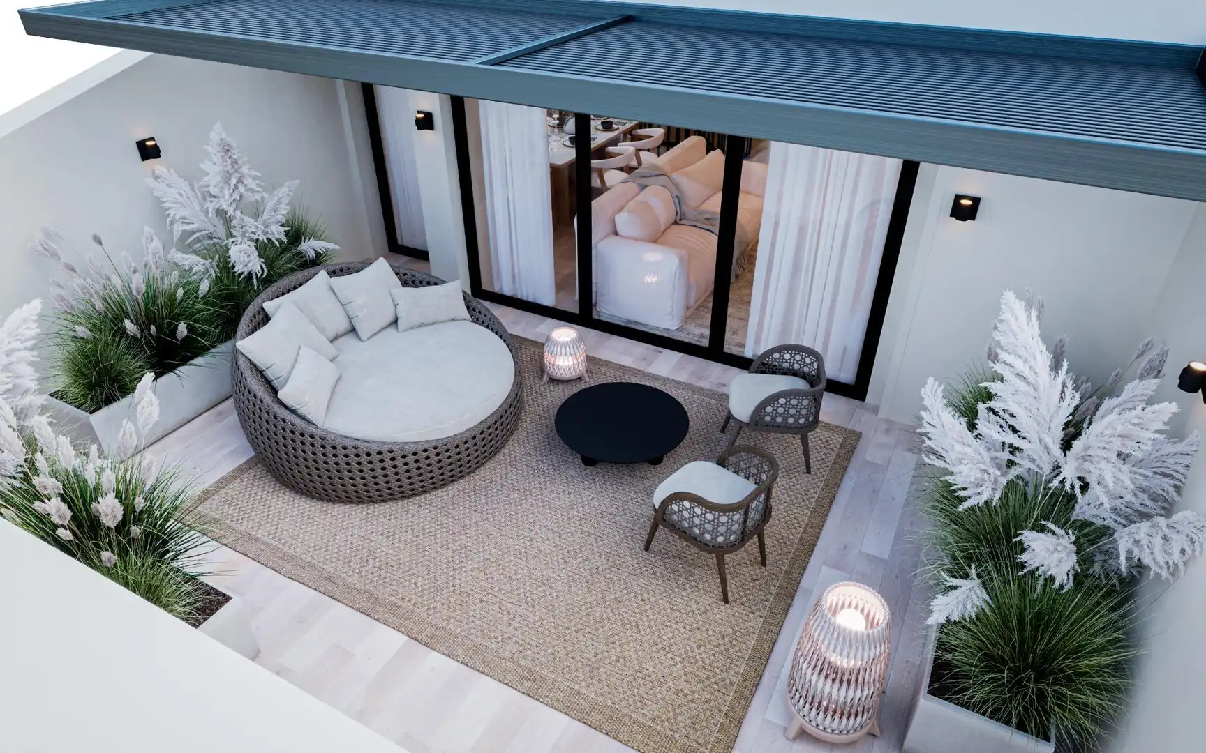Terrasse von Wohnung zum Verkauf in Sabadell mit Heizung, Privatgarten und Terrasse