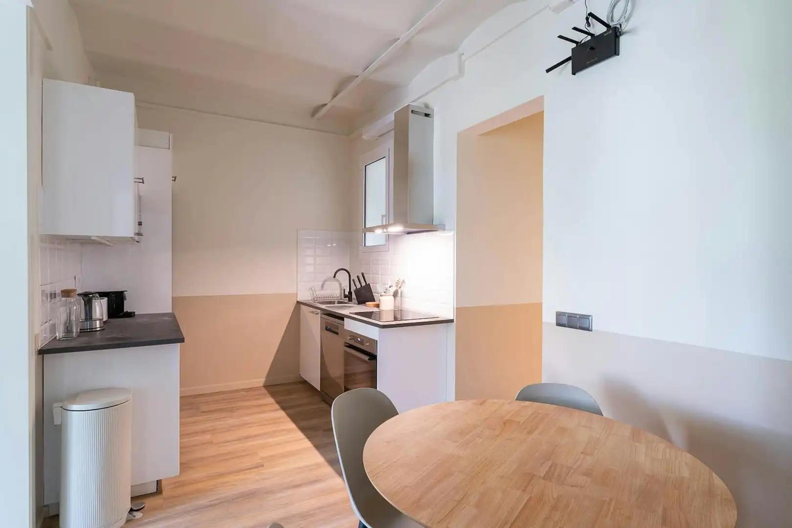 Kitchen of Flat for rent in Barcelona  with Air Conditioner, Heating and Furnished