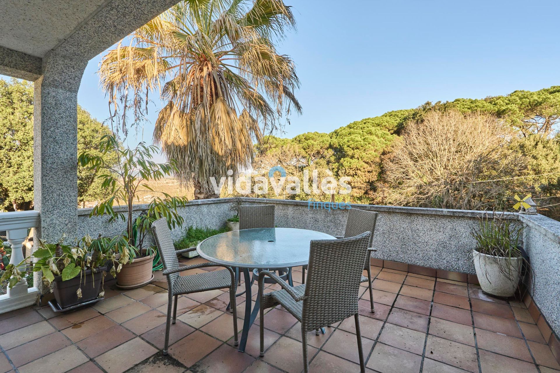 Terrace of House or chalet for sale in Vallromanes  with Air Conditioner, Heating and Private garden