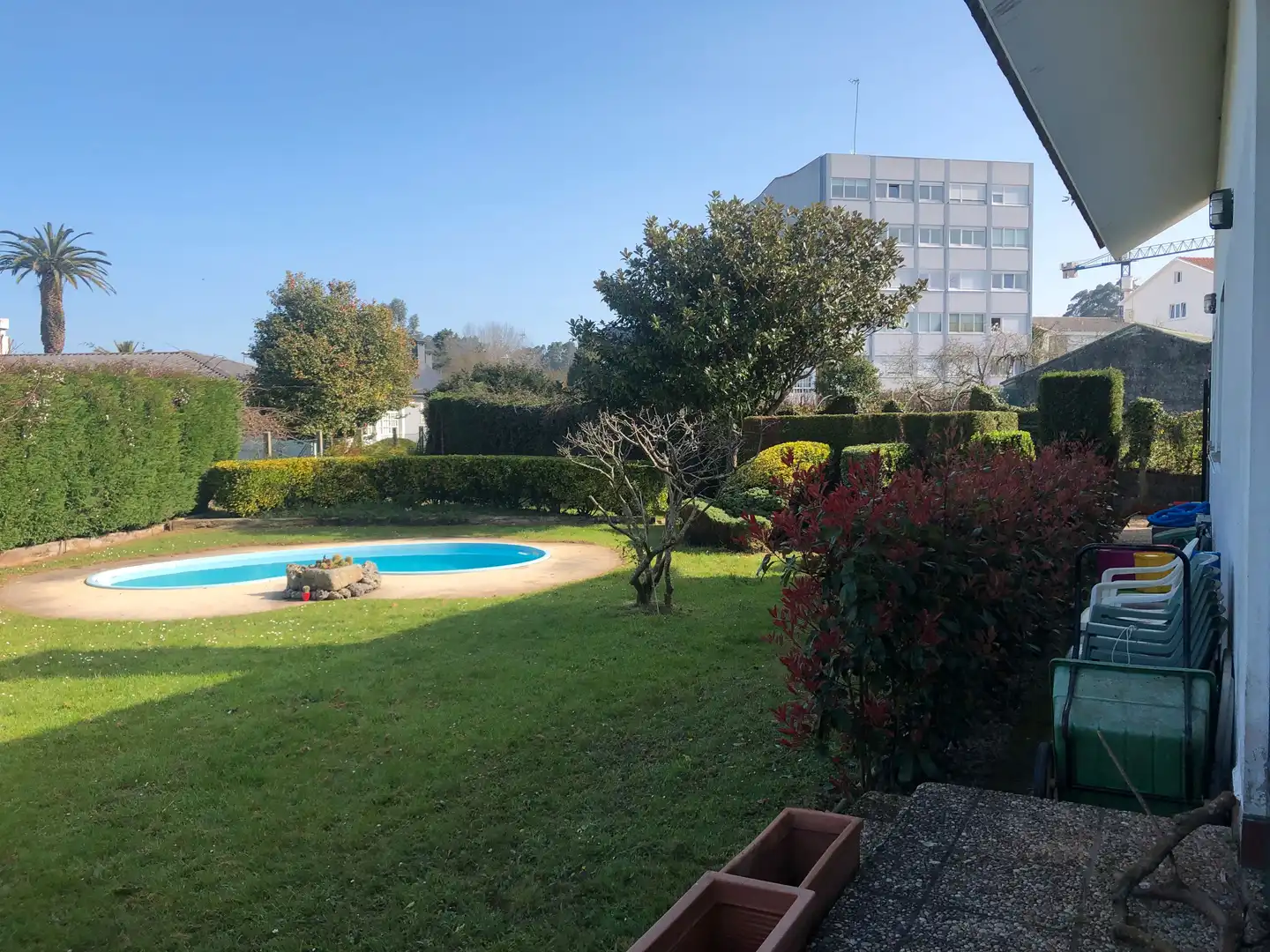 Schwimmbecken von Haus oder Chalet zum Verkauf in Oleiros mit Privatgarten, Parkett und Terrasse
