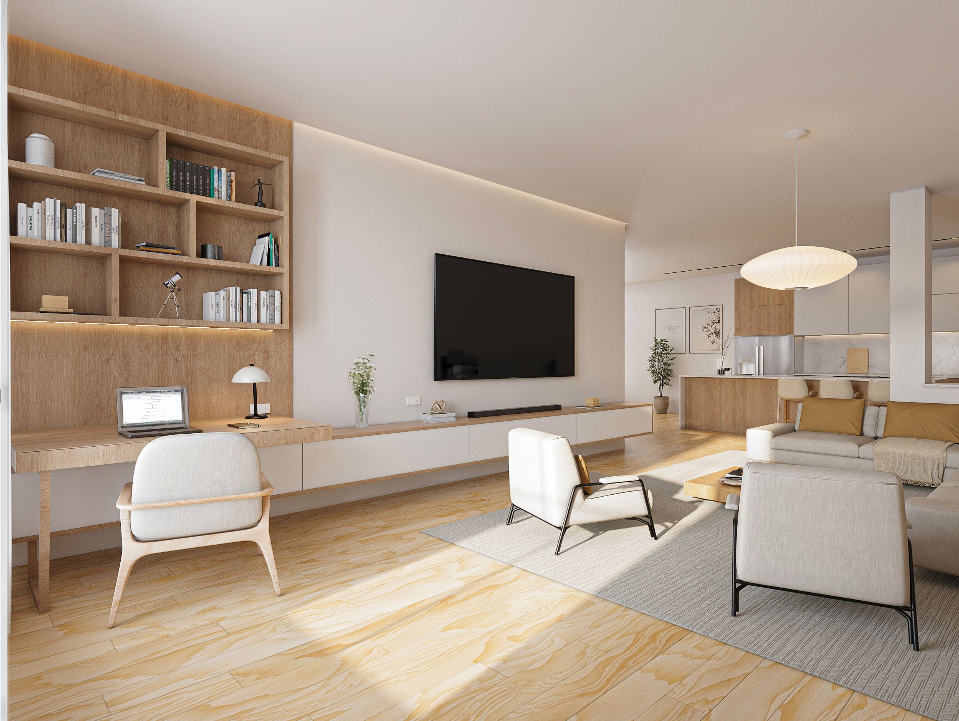 Living room of Flat for sale in Girona Capital  with Air Conditioner, Heating and Parquet flooring