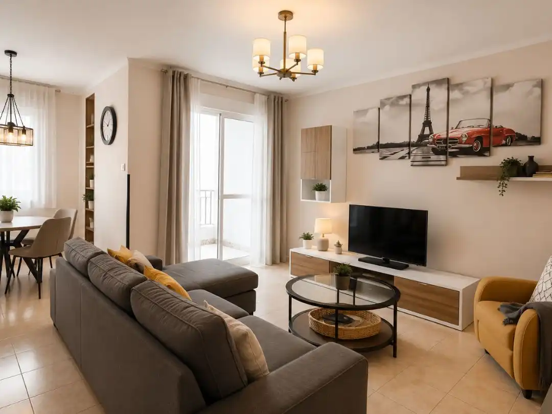 Sala de estar de Piso en venta en Málaga Capital con Aire acondicionado, Terraza y Balcón