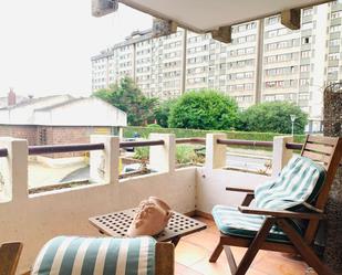 Balcony of Flat to rent in Gijón   with Heating, Terrace and Storage room