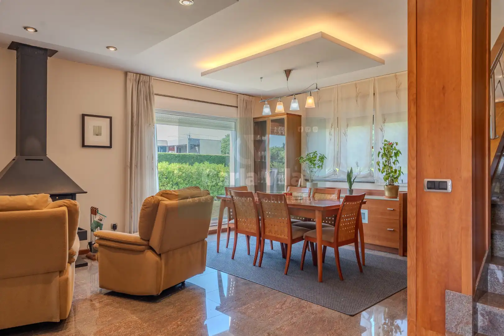 Dining room of Houses for sale in Outeiro de Rei  with Heating, Private garden and Parquet flooring
