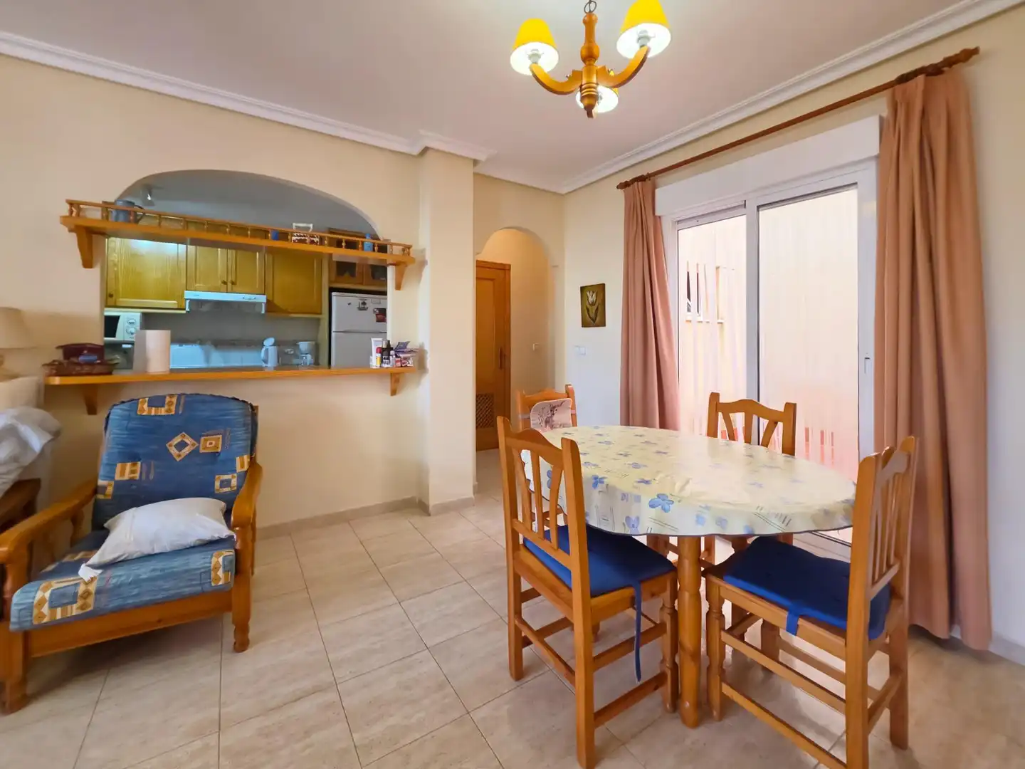 Cocina de Apartamento en venta en Santa Pola con Aire acondicionado, Amueblado y Piscina comunitaria